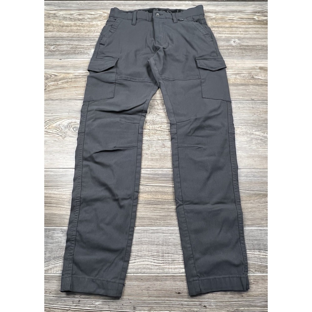 Projek Raw Men's 30/28 Grey Bungee flex Cargo Pants Stretch Classic Slim Fit